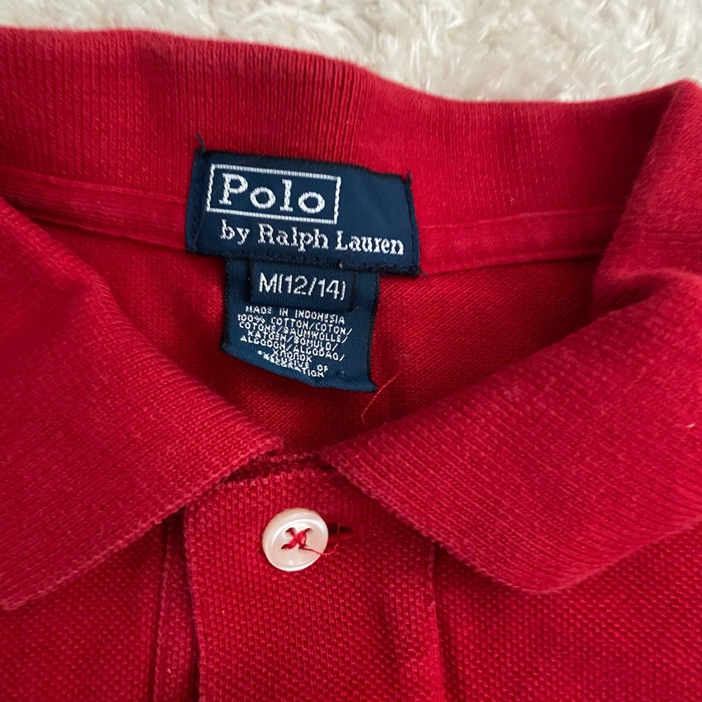 Cropped Red Polo by Ralph Lauren Shirt